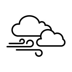 Windy line icon