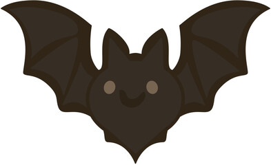 Flying bat cartoon spooky 