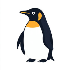 Fototapeta premium Charming penguin illustration on a pristine white background in vector format