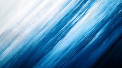 Dynamic diagonal blue textured background abstract art resembling flowing water brushed paint or icy surface pattern creating energetic movement cool design