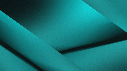 Futuristic turquoise abstract design with metallic light effects and smooth texture.