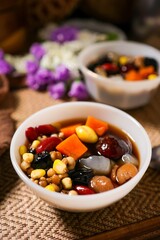 Tao Tung Longan Juice,Mix Beans in Longan Juice 