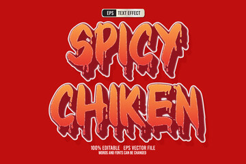 TEXT EFFECT SPICY CHIKEN