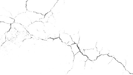 Cracked Wall and Ground Textures – Fissures, Scratches, Lightning, Thunderstorm, Explosions, Holes, Earth and Stone Surface Illustration texture vector design on transparent background.