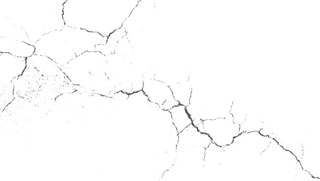Cracked Wall and Ground Textures &ndash; Fissures, Scratches, Lightning, Thunderstorm, Explosions, Holes, Earth and Stone Surface Illustration texture vector design on transparent background.