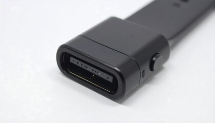 Gray fitness tracker band connector