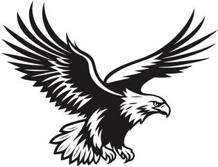 Eagle vector illustration design, flaying eagle 
