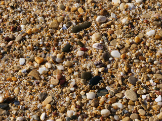 Pebbles on the beach, Algarve, beautiful background