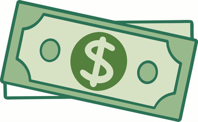 Dollar. Money cash icon. Vector illustration 