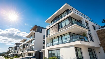 beautiful and clean apartment building