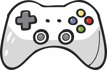 Gamepad icon. Game controller silhouette vector, Video game controller 