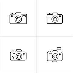 camera icon set
