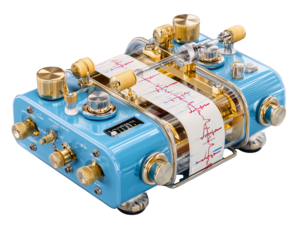 Vintage medical device: A close-up shot of an antiquated medical instrument, showcasing intricate craftsmanship and historical significance, evoking a sense of nostalgia and medical exploration. 