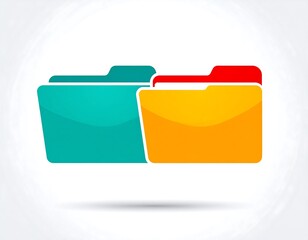 Colorful folders icon