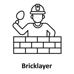 BricklayerVector Icon which can easily modify or edit