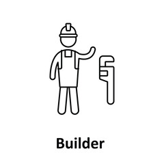 Builder Vector Icon which can easily modify or edit