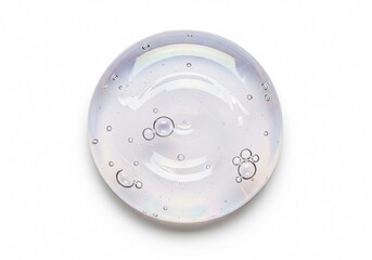 liquid soap on white background isolated