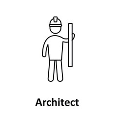 Architect Vector Icon which can easily modify or edit