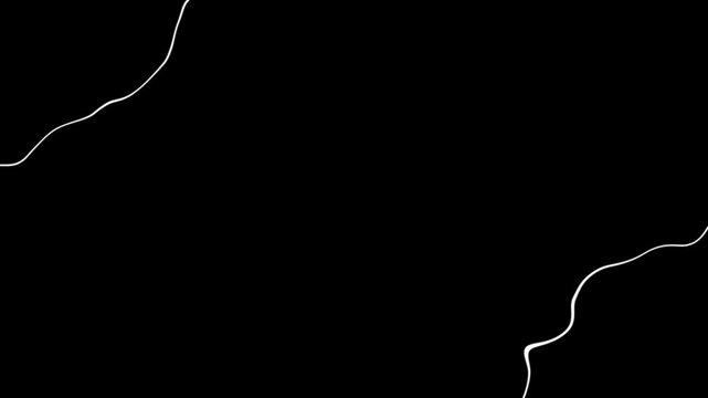 Two wavy white lines in the top left and bottom right corners. Can be used for business purpose background.