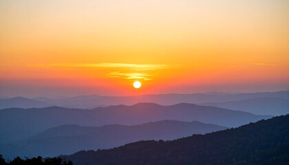 Obraz premium Mountain Sunrise Panorama (1)