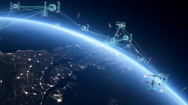 Several satellites are orbiting earth, enabling global communication, navigation, and observation, showcasing the advancements in space technology and exploration