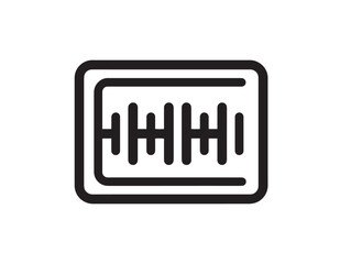 Logic Analyzer Icon with Professional Minimalist Vector Style