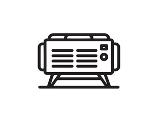 Stylish Marine Generator Graphic in Professional Clean Vector Design