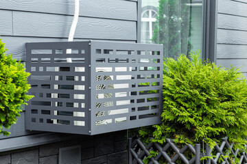 protective grille for the external unit of the air conditioner. air conditioner protection....