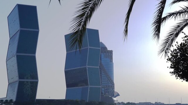 view of of developing doha city