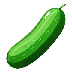 cucumber on white background