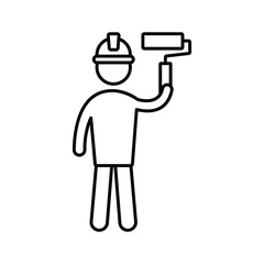 paint roller Vector Icon which can easily modify or edit