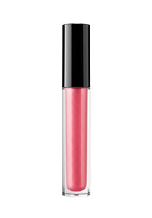 Pink Lip Gloss Tube Isolated