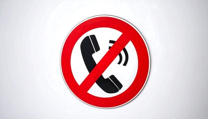 no phone calls sign