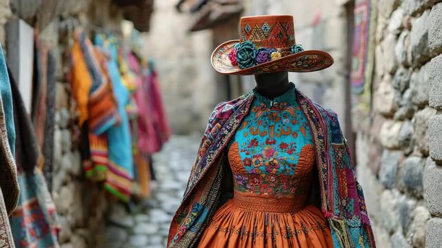  huayno dance costume peruvian attire video