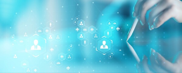 Human Resources Management Network Visualization.