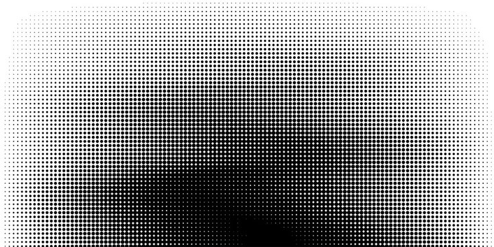 Abstract dotted halftone background. Grainy gradient texture background with dots. Noise Stipple pointillism pattern. Sand, grain, grunge stipple effect.