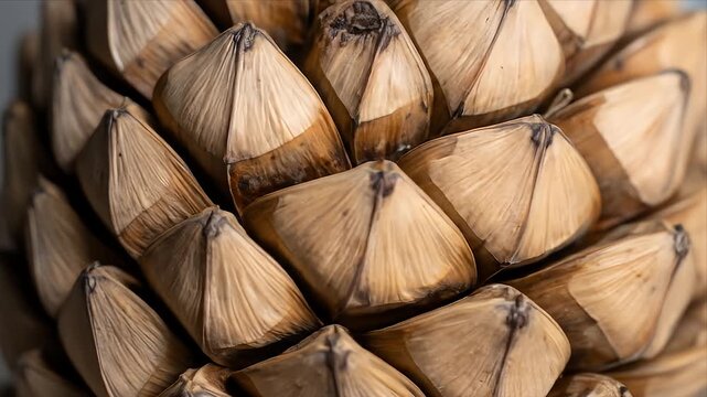 Dried plant cone close up texture