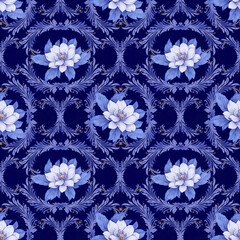 seamless floral pattern with flowers