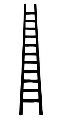 Vector drawing of high ladder