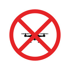 No drone zone symbol aerial surveillance prohibition sign drone flying ban icon restricted area graphic