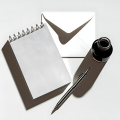 Elegant stationery set for professional correspondence and creative writing projects awaits your personal touch