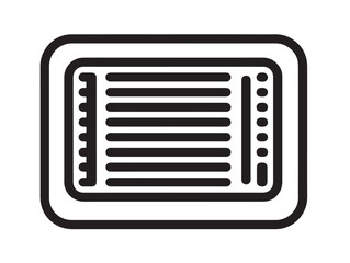 Modern Smart Home Video Intercom Icon in Minimal Clean Vector Style
