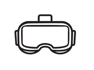Stylish Contemporary VR Gaming System Icon with Immersive Vector Illustration Style
