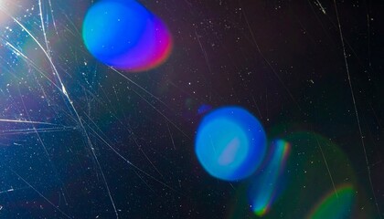 Abstract light streaks on a dark surface