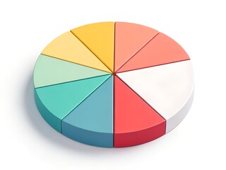 Fototapeta premium colorful pie chart