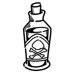 Poison halloween doodle