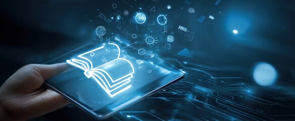 The digital book transforming modern education through interactive technology.
