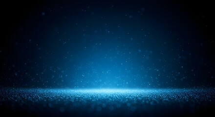 Obraz premium Elegant Blue Glitter Background with Bokeh Lights