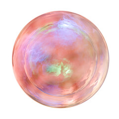 Abstract 3D Orb with Iridescent Colors