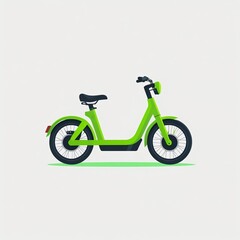 Minimal Kick Scooter Icon for Rental Service
